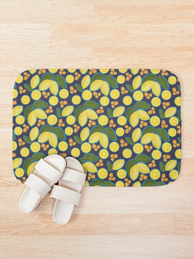 Thumbnail 1 of 6, Bath Mat, Blue Raspberry Lemonade designed and sold by BDeasyDesigns.
