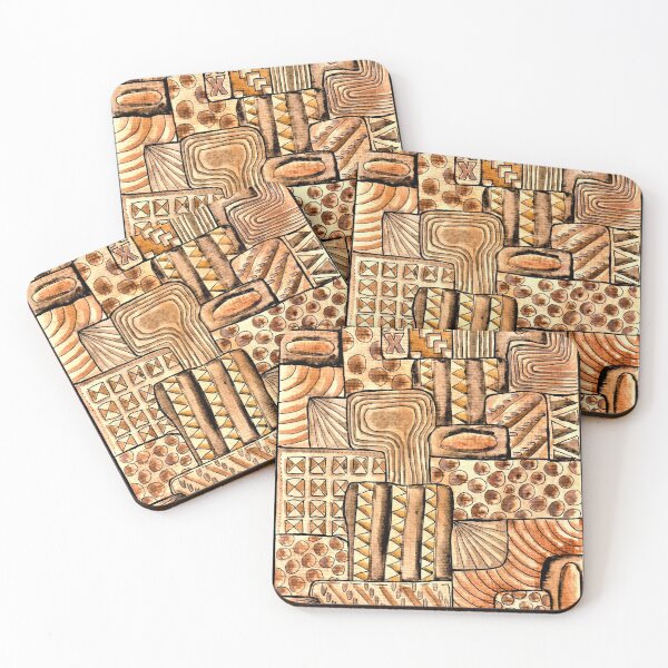 Item preview, Pattern abstract brown modern designed and sold by janianna.