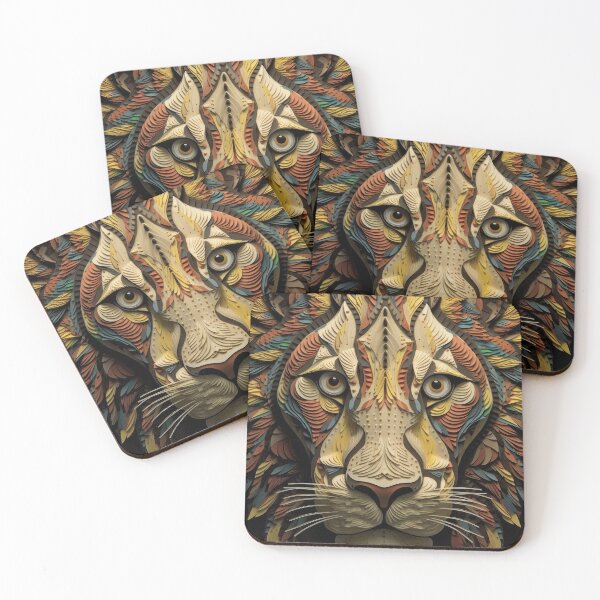 Item preview, GEOMETRIC LION designed and sold by ArtbyRolleen.