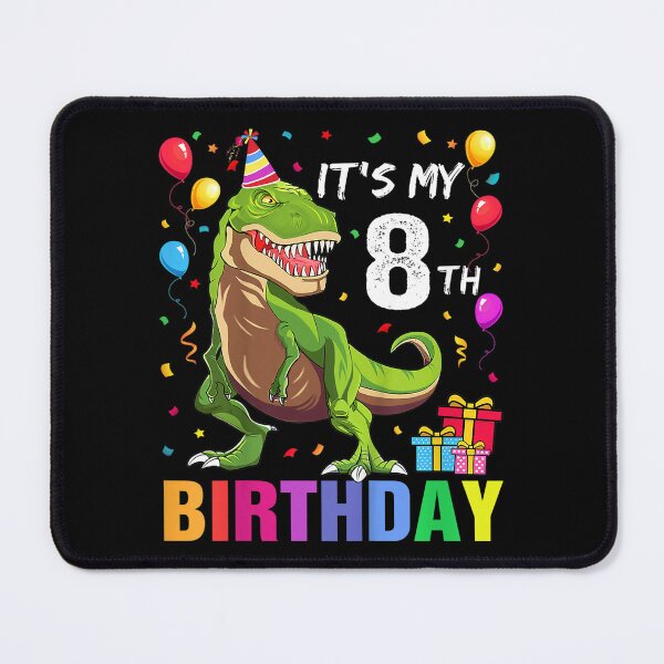 Item preview, Kids It's My 8th Birthday, Happy 8 Year T-Rex T-Shirt, It's My 8th Birthday designed and sold by retro-vectors.