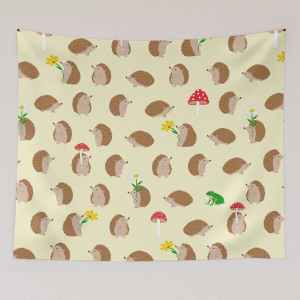 Item preview, Cute hedgehog pattern designed and sold by Jennifer Ladd.