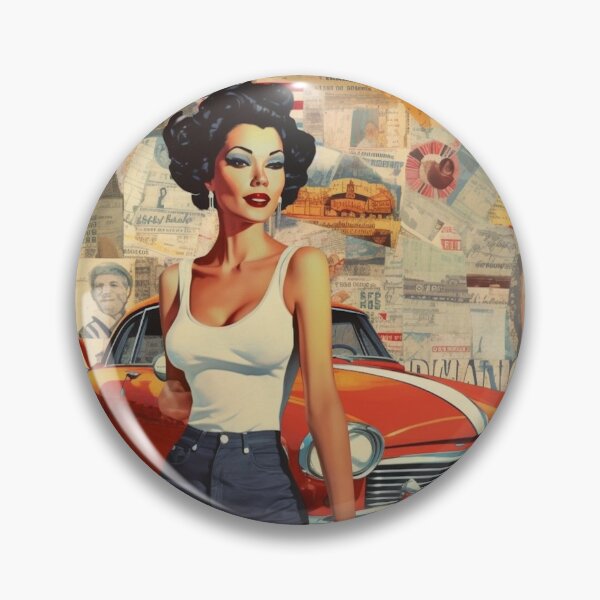 Item preview,  America Retro Vintage Patchwork of Americana Pattern Collage designed and sold by BrandonArtWorld.