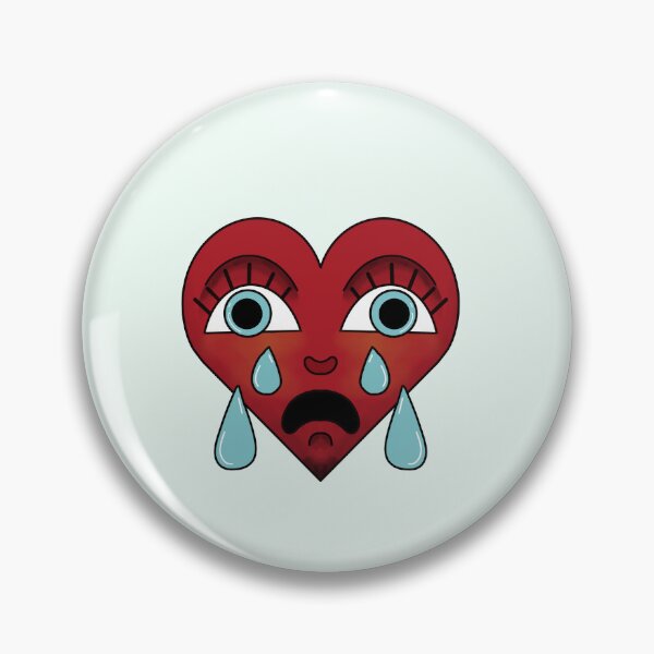 Item preview, Crying Heart Tattoo Inspired | Traditional Tattoo Flash designed and sold by Bailee Barton.