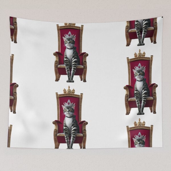 Item preview, Reigning Cats and Dogs Kitty Queen designed and sold by Bloomin'  Arty Families.