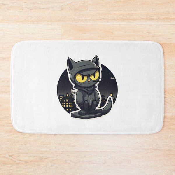 Item preview, Mysterious Masked Ninja Cartoon Cat designed and sold by lessyun.