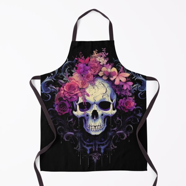 Item preview, Twilight Floral Skull designed and sold by cryoxene.