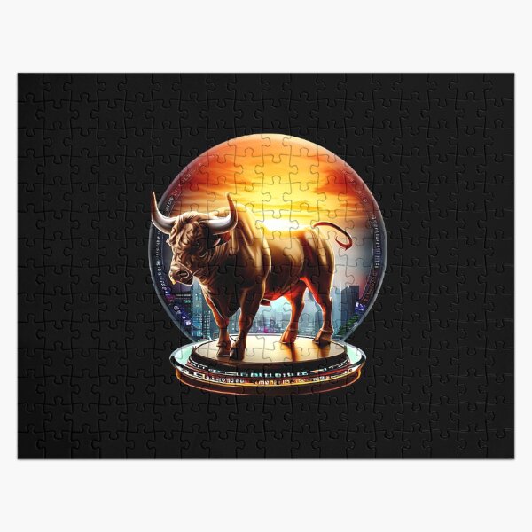 Stock market bull for the bull market stocks Jigsaw Puzzle