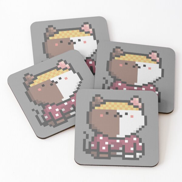 Item preview, Pixel Quiet Two Face Brown Black Cat 100 designed and sold by sosorimaru.
