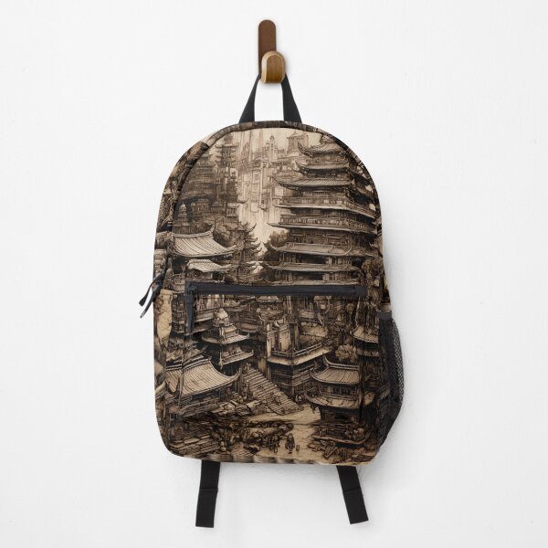Item preview, Japanese Fantasy City Shrine designed and sold by entwithanaxe.