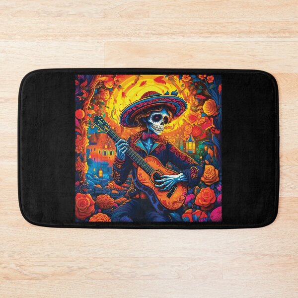 Item preview, El Guitarrista - Día de los Muertos - The Guitarist - Day of the Dead designed and sold by Rickie Pauley.