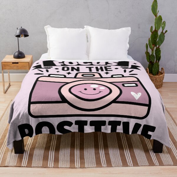 Item preview, Focus On the Positive | Positive Affirmation Cute Pink Camera - Pink designed and sold by PearlMoonGrapes.
