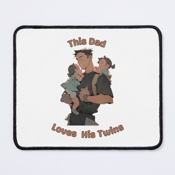 Item preview, This Dad Loves His Twins Art designed and sold by StickeryPickery.