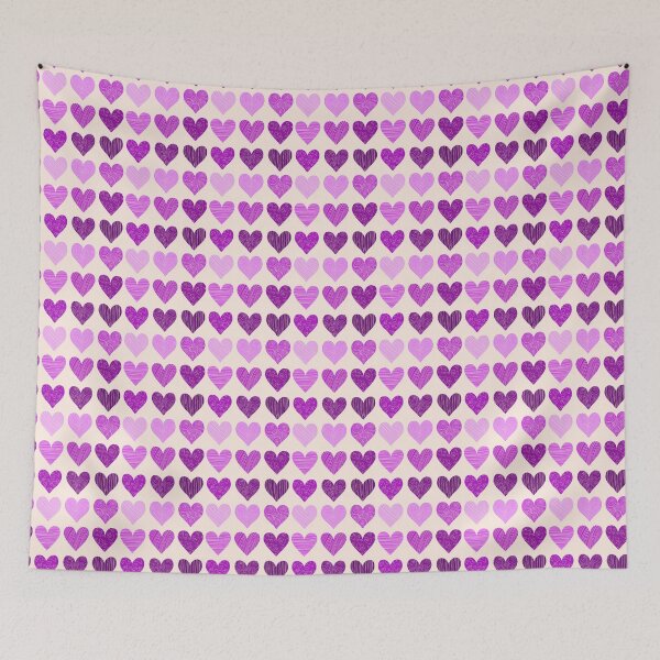 Item preview, purple hearts designed and sold by Alainna Parungao.