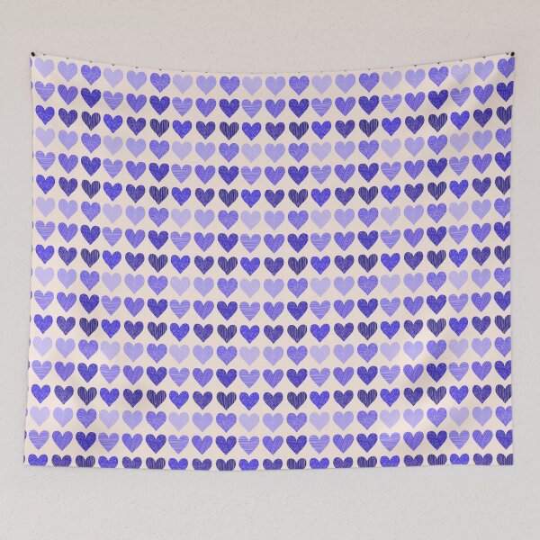 Item preview, blue hearts designed and sold by Alainna Parungao.