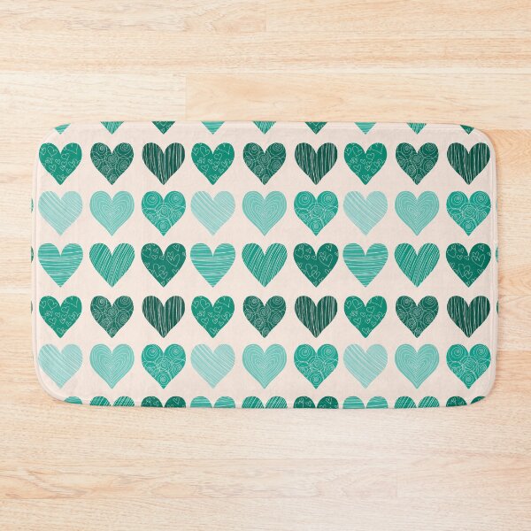 Item preview, teal hearts designed and sold by Alainna Parungao.