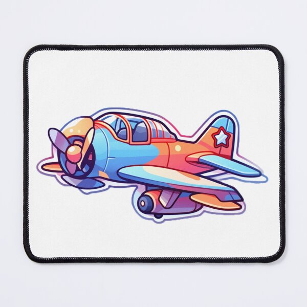 Item preview, Cute cartoon plane designed and sold by Stickermagician.