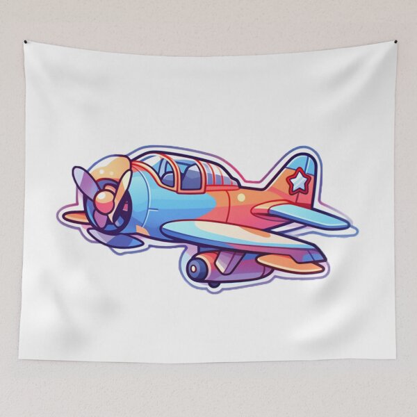 Item preview, Cute cartoon plane designed and sold by Stickermagician.