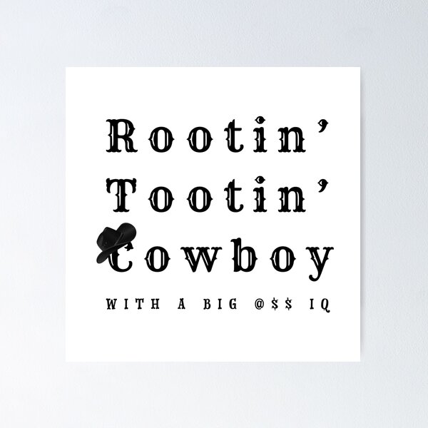 Item preview, Rootin 'Tooting' Cowboy designed and sold by LibrariansMerch.