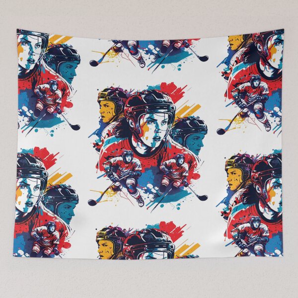 Item preview, Ice Hockey, a Popular Sport in Colder Climates designed and sold by MVDigitalArt.