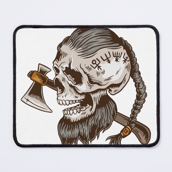Item preview, Skull of a warrior with an axe designed and sold by Reemo2015.