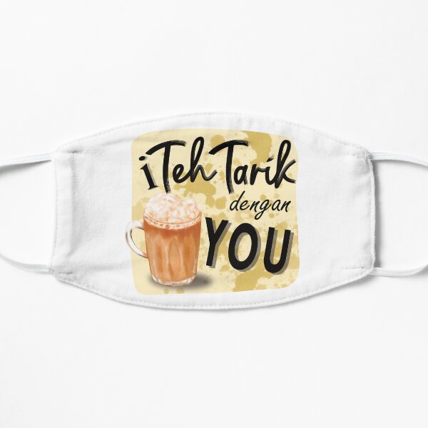 Malaysia Singapore Teh Tarik Flat Mask