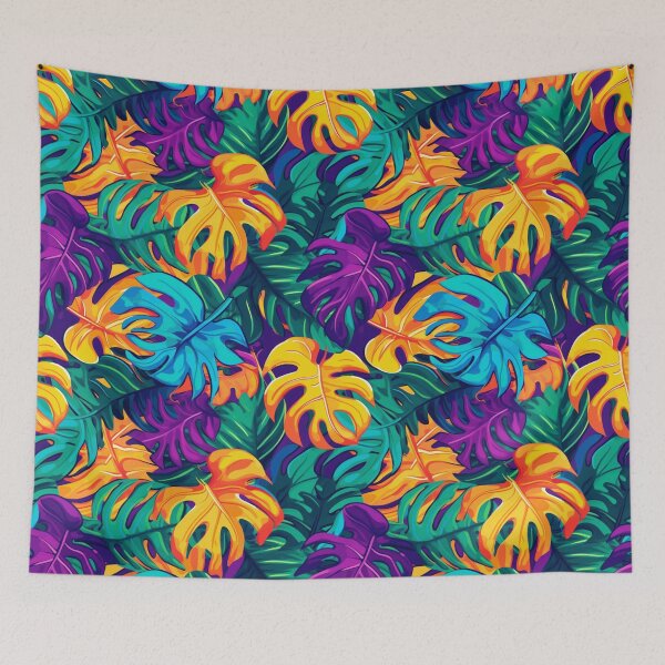 Item preview, Vibrant Neon Monstera  designed and sold by Jeanlc.