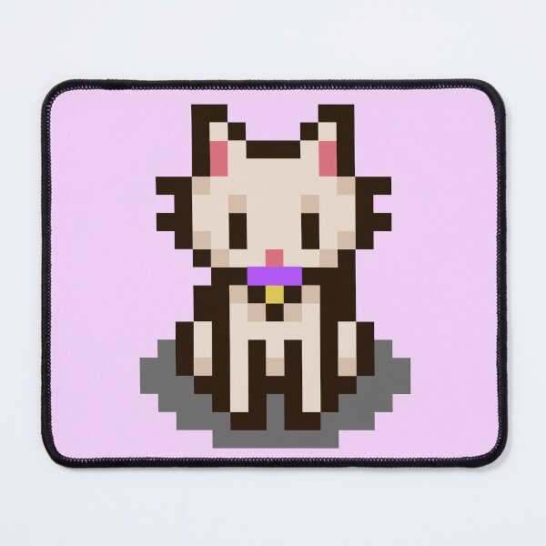 Item preview, Cream Pixel Cat Sticker designed and sold by StrawHatBby.