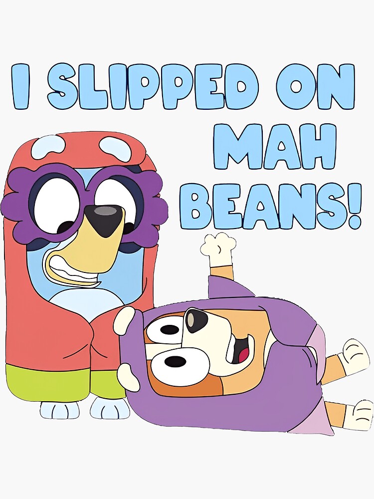 Slipped on Mah Beans Decal