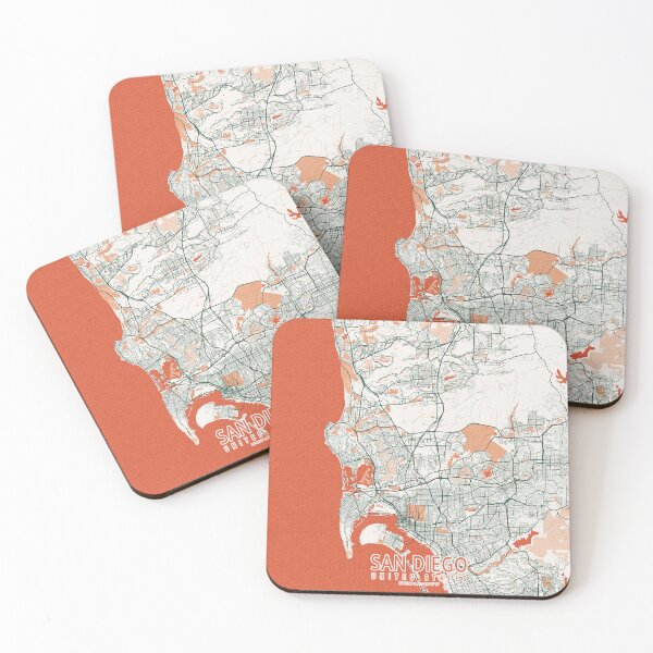 Item preview, San Diego City Map of California, USA - Bohemian designed and sold by deMAP.