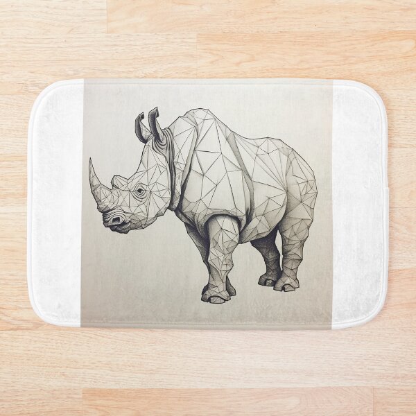 Item preview, Simple rhino line drawing designed and sold by Feluceo.