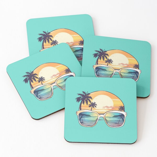 Item preview, Retro Sunglasses Beach Design designed and sold by ArtMeetsPizza.