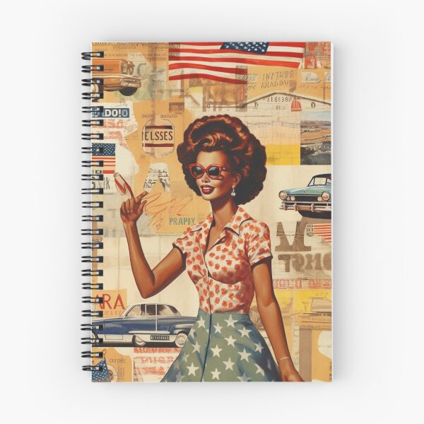 Item preview,  America Retro Vintage Patchwork of Americana Pattern Collage designed and sold by BrandonArtWorld.