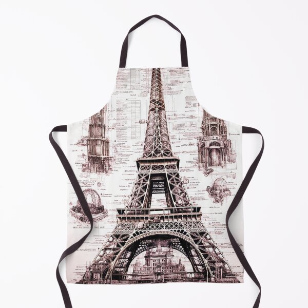 Item preview, Eiffel Tower Blueprint - Architectural Design Collection designed and sold by MaxMagnuson.