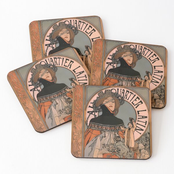 Item preview, Alphonse Mucha, A Quartier Latin designed and sold by NouveauEra.