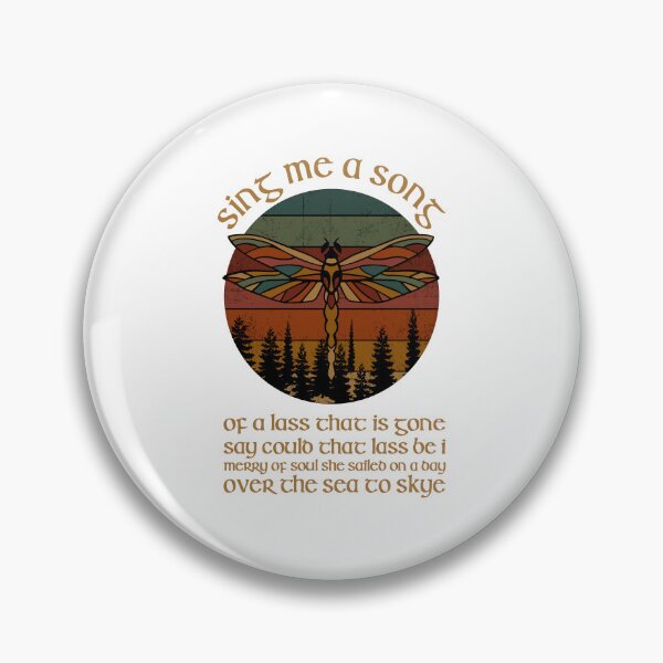 Item preview, Outlander Theme Sing Me A Song Lyrics Dragonfly, Skye Boat Song Claire Jamie Fraser designed and sold by BrianGunter564.