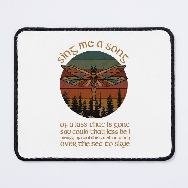 Item preview, Outlander Theme Sing Me A Song Lyrics Dragonfly, Skye Boat Song Claire Jamie Fraser designed and sold by BrianGunter564.