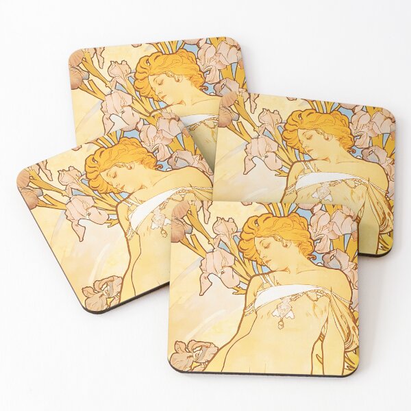 Item preview, Alphonse Mucha, Iris, Art Nouveau designed and sold by NouveauEra.
