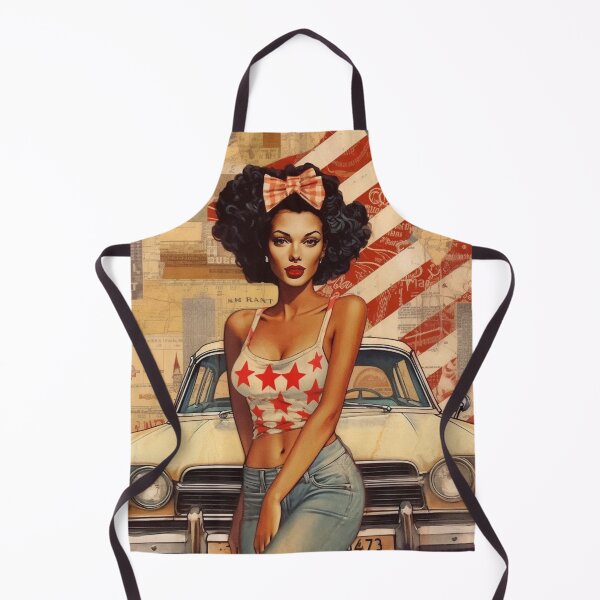 Item preview, America Retro Vintage Patchwork of Americana Pattern Collage designed and sold by BrandonArtWorld.