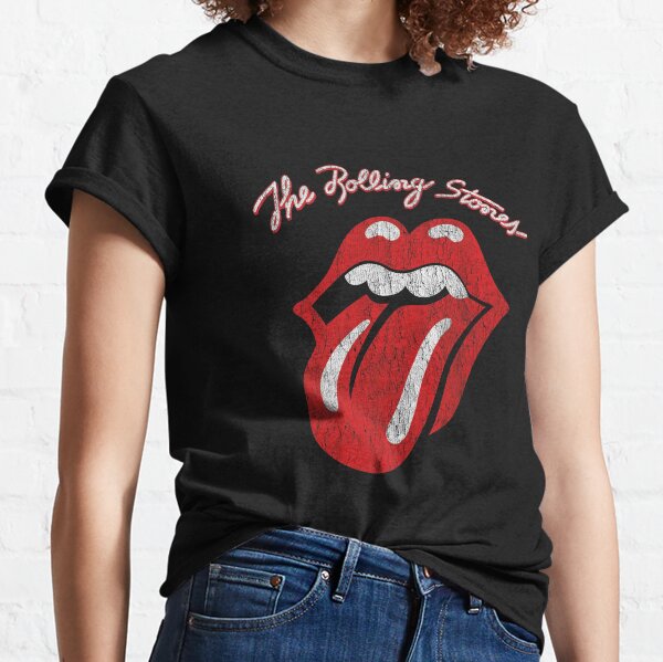 HGFJK<< drôle les pierres qui roulent, cool tu ne peux pas toujours obtenir ce que tu veux, les pierres qui roulent, mignon les paroles des pierres qui roulent, mignon les pierres qui roulent T-shirt classique