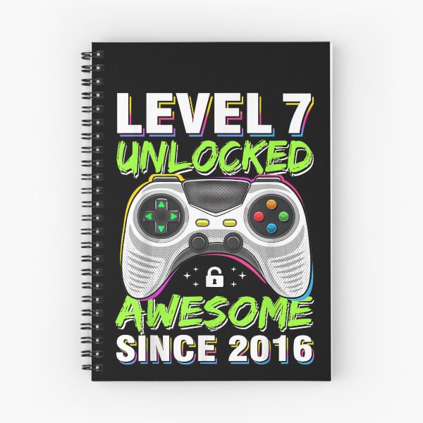 Item preview, Seven 7yr BDay Son Boy Funny Gamer 7th 7 Years Old Birthday designed and sold by retro-vectors.