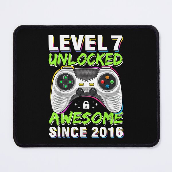 Item preview, Seven 7yr BDay Son Boy Funny Gamer 7th 7 Years Old Birthday designed and sold by retro-vectors.