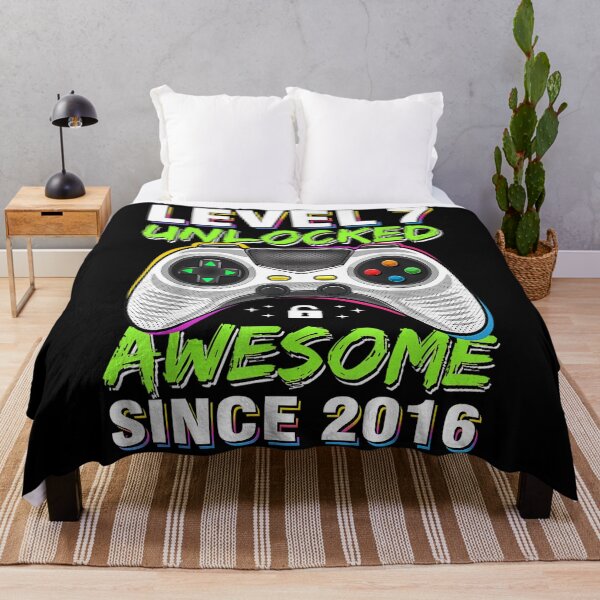 Item preview, Seven 7yr BDay Son Boy Funny Gamer 7th 7 Years Old Birthday designed and sold by retro-vectors.