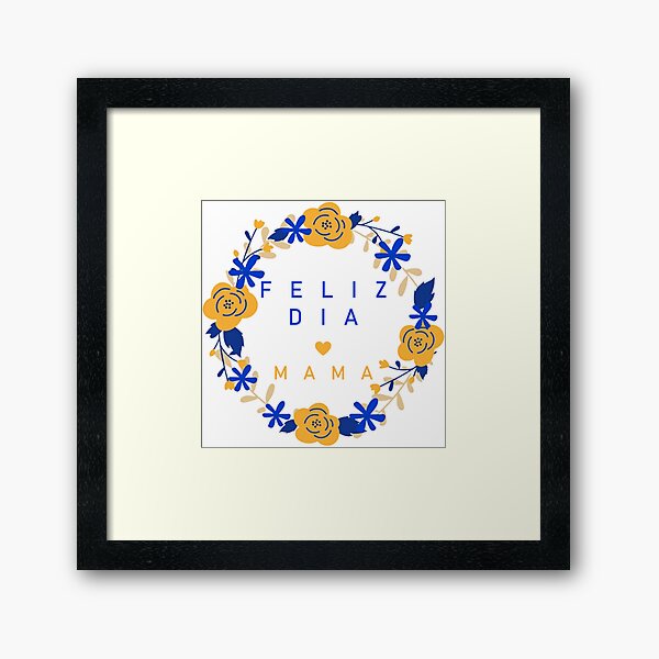 Vista previa del artículo con la obra «feliz dia mama», diseñado y vendido por HaydenMillepied.