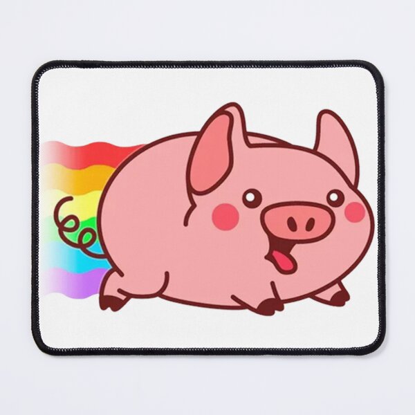 Item preview, Floating Pig- Funny Rainbow Cute Animal Flying designed and sold by HaydenMillepied.