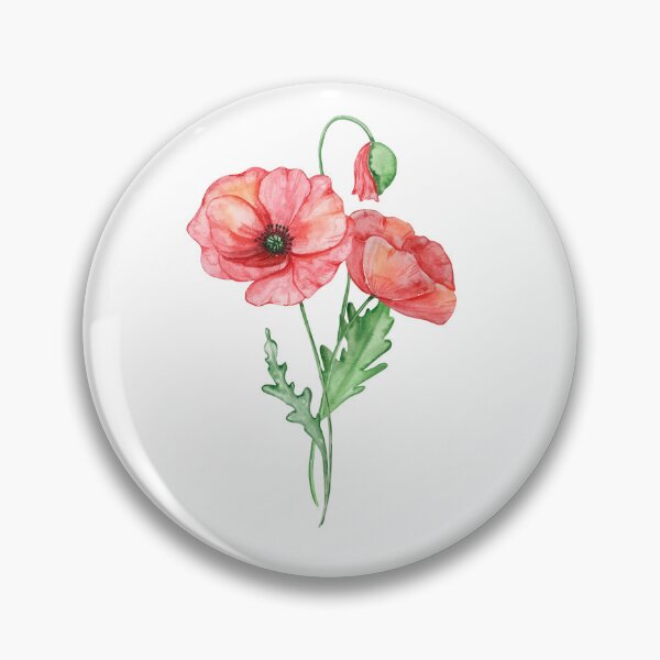 Item preview, August Birth Month Flower Poppy designed and sold by SvetlanaArt.