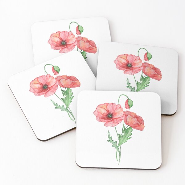 Item preview, August Birth Month Flower Poppy designed and sold by SvetlanaArt.
