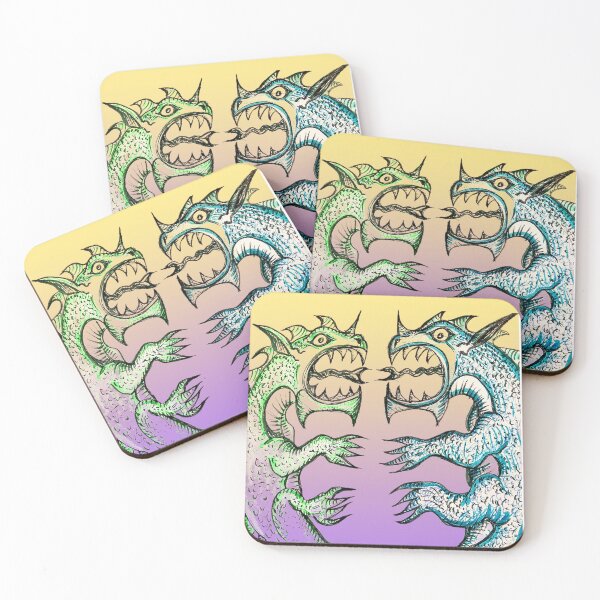 Item preview, Dragon twins designed and sold by Doodle Mind Journeys.