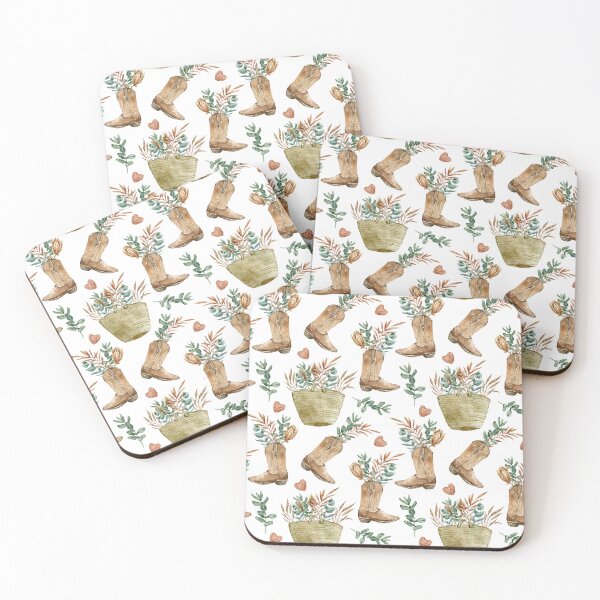 Item preview, Boho Cowboy Floral Pattern designed and sold by ArtMeetsPizza.