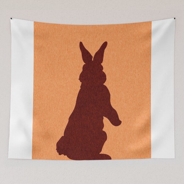 Item preview, Rabbit Silhouette - Scandinavian Nursery Decor - Animal Friends - For Kids Room - Minimal designed and sold by Studio Grafiikka.