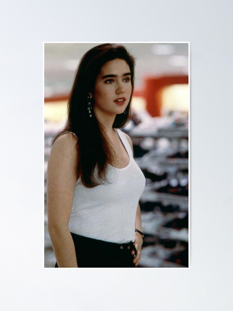 white jennifer connelly dress Poster for Sale by MarisolBaumbach